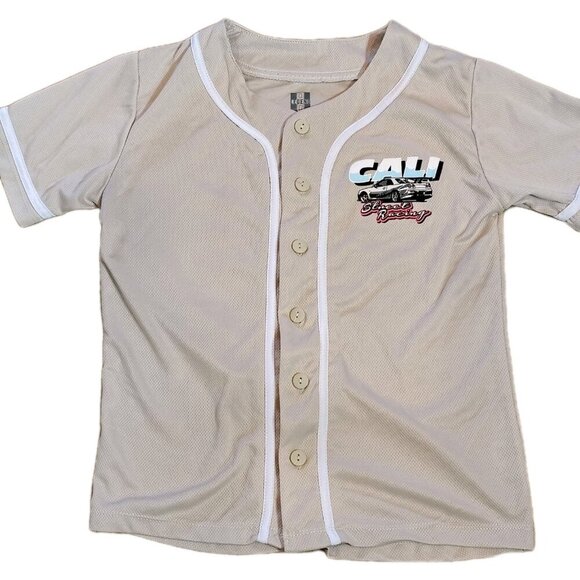 Legend Cali Street Racing Tee Jersey Henley Boy M 10/12 - Picture 2 of 6